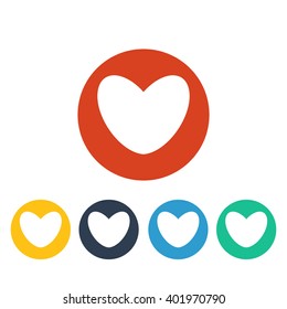 Vector illustration of heart icon