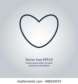 Vector illustration of heart icon