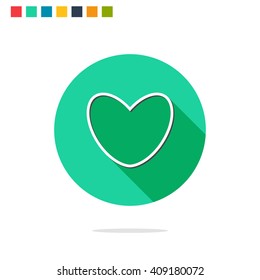 Vector illustration of heart icon