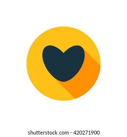 Vector illustration of heart icon