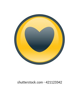 Vector illustration of heart icon