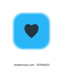 Vector Illustration Of Heart Icon. Beautiful Online Element Also Can Be Used As Love Element.