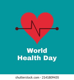 Vector illustration of heart icon graphic. top view, perfect for background, wallpaper and celebrating world health day
