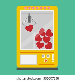 Vector illustration heart machine