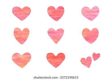 Vector illustration of heart mark drawn with paint.