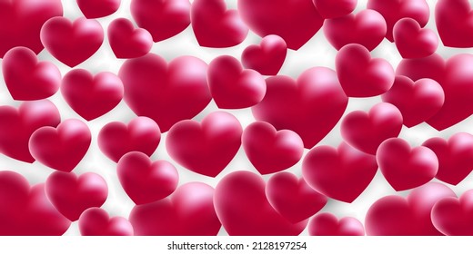 Ilustración vectorial de un corazón sobre un fondo blanco. Decoración con símbolos 3d y elementos para la boda. Tarjeta de fiesta temática del corazón para cartel de celebración o afiche