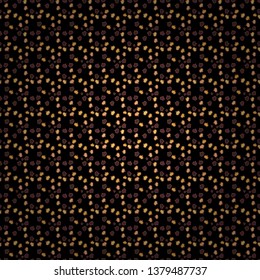Vector illustration. Heart pattern. Valentine':s with black, brown and orange elements. Seamless Geek valentine':s day hearts background.