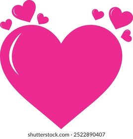 vector illustration of heart and pink ribbon for show support to breast cancer awareness and also hearts shape embedded with love yourself to show self examination to and a heart for love show