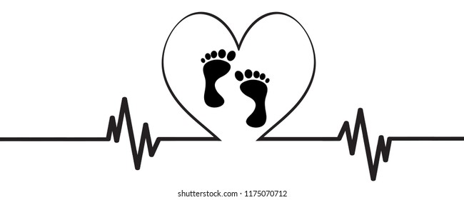 Free Free 206 Baby Footprint Heart Svg SVG PNG EPS DXF File