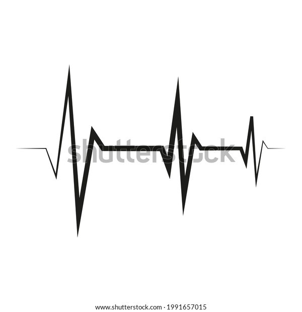 Vector Illustration Heart Pulse Monitor Signal Stock Vector Royalty Free 1991657015 Shutterstock 1910