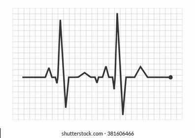 Vector Illustration Heart Rhythm - EKG