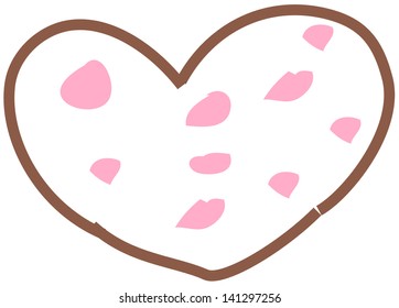 Vector illustration of a heart shape
