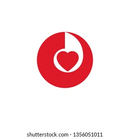 Vector illustration of heart shape. Cardiovascular system diseases prevention conceptual logo for use in pharmacy.