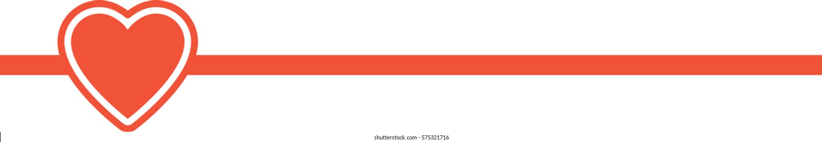 Vector illustration of heart shape with copy space