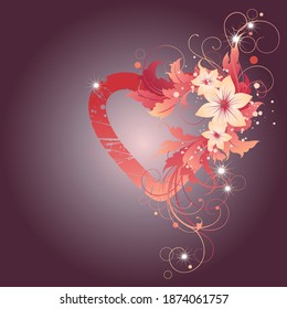 Vector illustration. Heart vector shape love icon.heart set isolated abstract graphic collection symbol.	