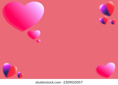 vector illustration heart shape for woman showing love