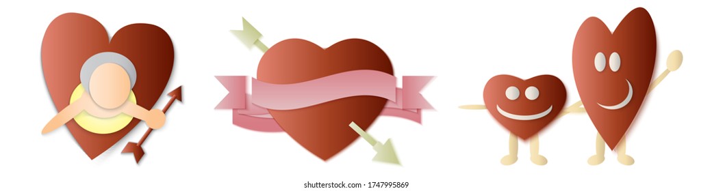 Vector - Illustration of  Heart symbol, love, valentine's day