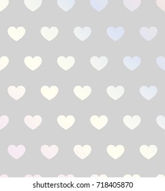 Vector Illustration with Hearts. Abstract Pattern.