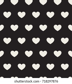 Ilustración vectorial con corazones. Patrón abstracto sin problemas.