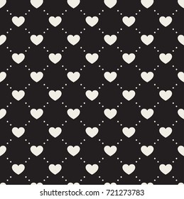 Vector Illustration with Hearts. Abstract Seamless Pattern