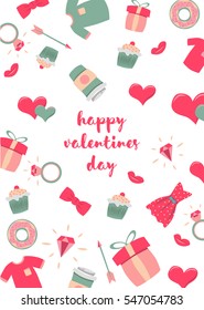 Vector illustration with hearts and place for your text. Can be used for wedding invitation, card for Valentine's Day or card about love.