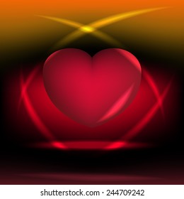 vector illustration of a heart-shaped