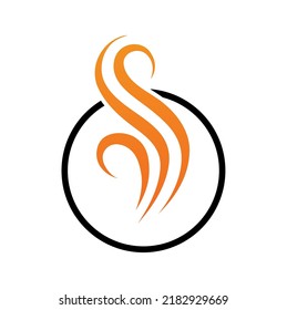 A vector illustration of Heat Wave Symbol Logo Icon in white background 