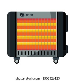 Vector illustration of heater and device logo. Web element of heater and oven vector icon for stock.