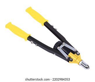 Vector Illustration Heavy Duty Hand Riveter isolated on white background.
Carpentry hand tools.