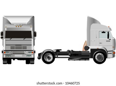 Vector illustration of heavy truck. More vector trucks see in my portfolio