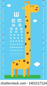 Vector Illustration of height measure