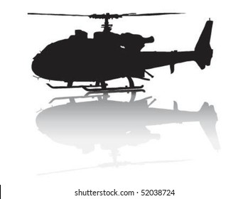 Vector illustration of helicopter.