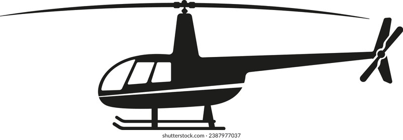 vector illustration of a helicopter on a transparent background