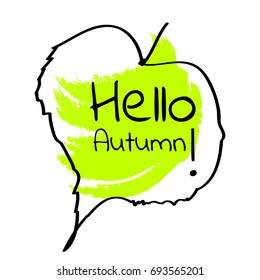 VECTOR ILLUSTRATION HELLO AUTUMN