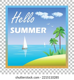 Ilustración del vector Señal de verano de Hola