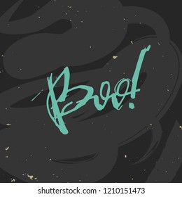 Vector illustration of helloween calligraphy text for cards, posters, banners. Halloween sketches icons. Halloween typography poster. Halloween card / template /banner.
