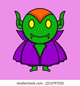 Vector illustration of helloween characters and knick-knacks