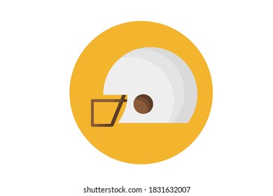 Vektorgrafik eines Helms für Baseball