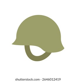 Vector illustration of a Helmet in flat style isolated in white background