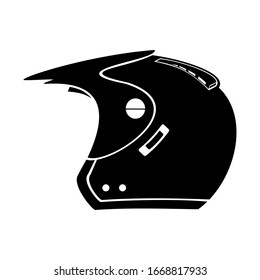 Vector illustration of a helmet for safety and protect the head from collisions to be safe and not experience injury while driving. perfect for motorbike safety campaigns.
