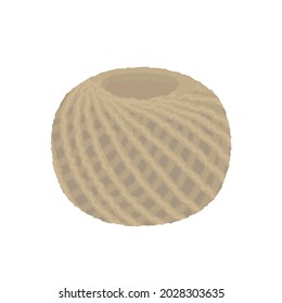 Vector illustration of hemp string.