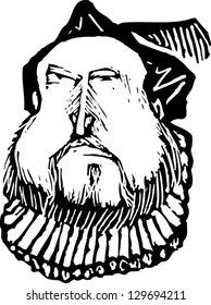 Vector illustration of Henry VIII