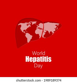 vector illustration for hepatitis day 