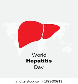 vector illustration for hepatitis day 