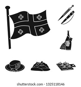 Vector illustration of heritage and originality sign. Set of heritage and traditions stock vector illustration.