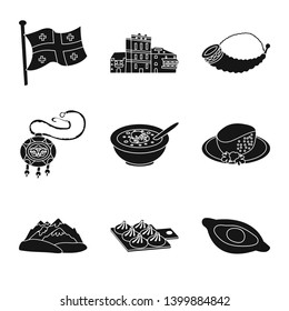 Vector illustration of heritage and originality sign. Collection of heritage and traditions stock vector illustration.