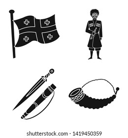 Vector illustration of heritage and originality symbol. Collection of heritage and traditions vector icon for stock.