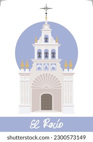 Vector Illustration of the Hermitage of El Rocio (Ermita de El Rocío)