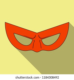 Vector illustration of hero and mask icon. Set of hero and superhero stock symbol for web.