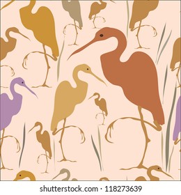 Vector illustration heron 1